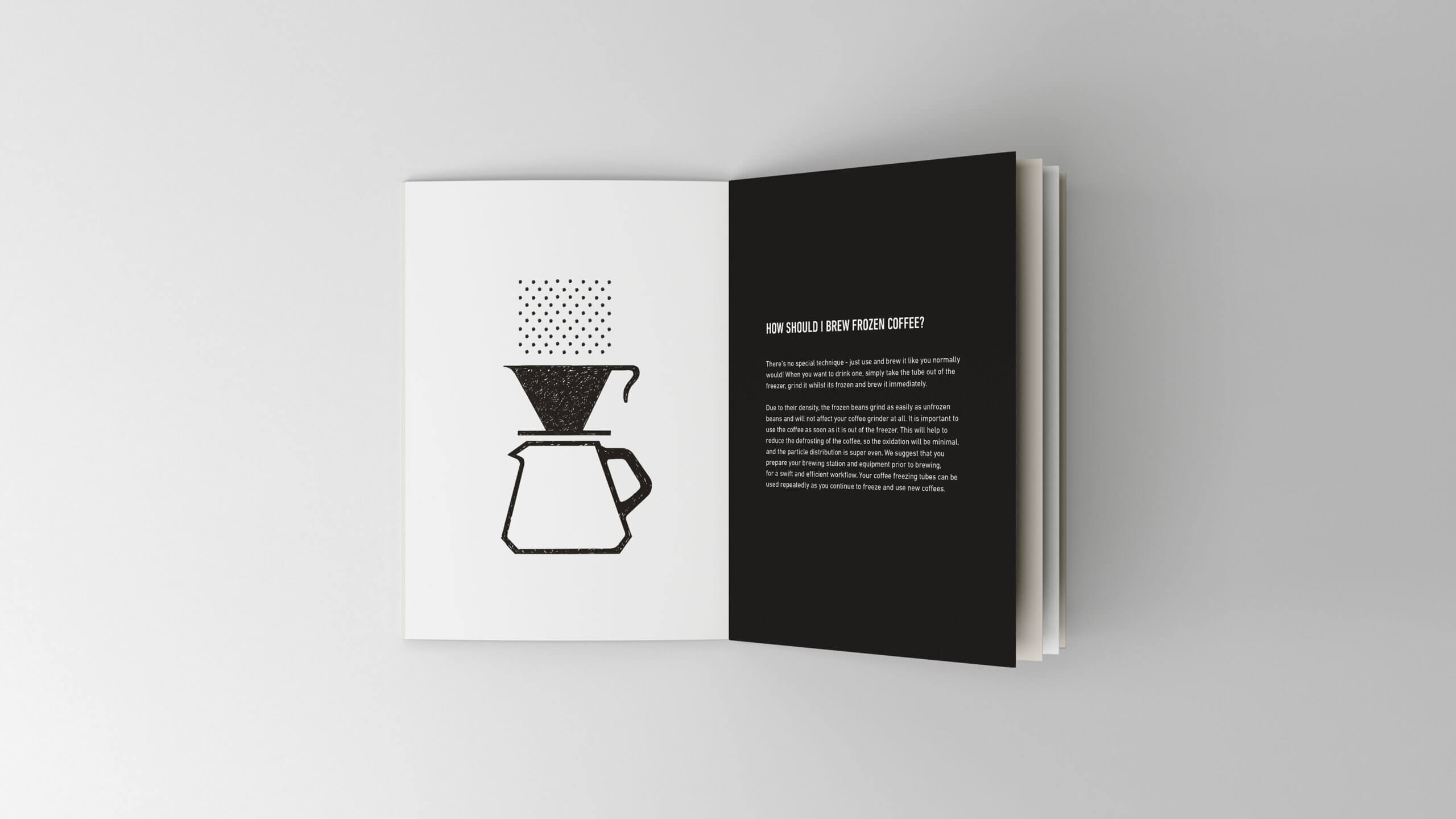 Packaging and Editorial Design: Röststätte Berlin Frozen Coffee